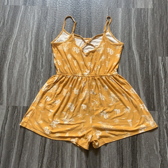 Yellow Floral Romper - Picture 2 of 5